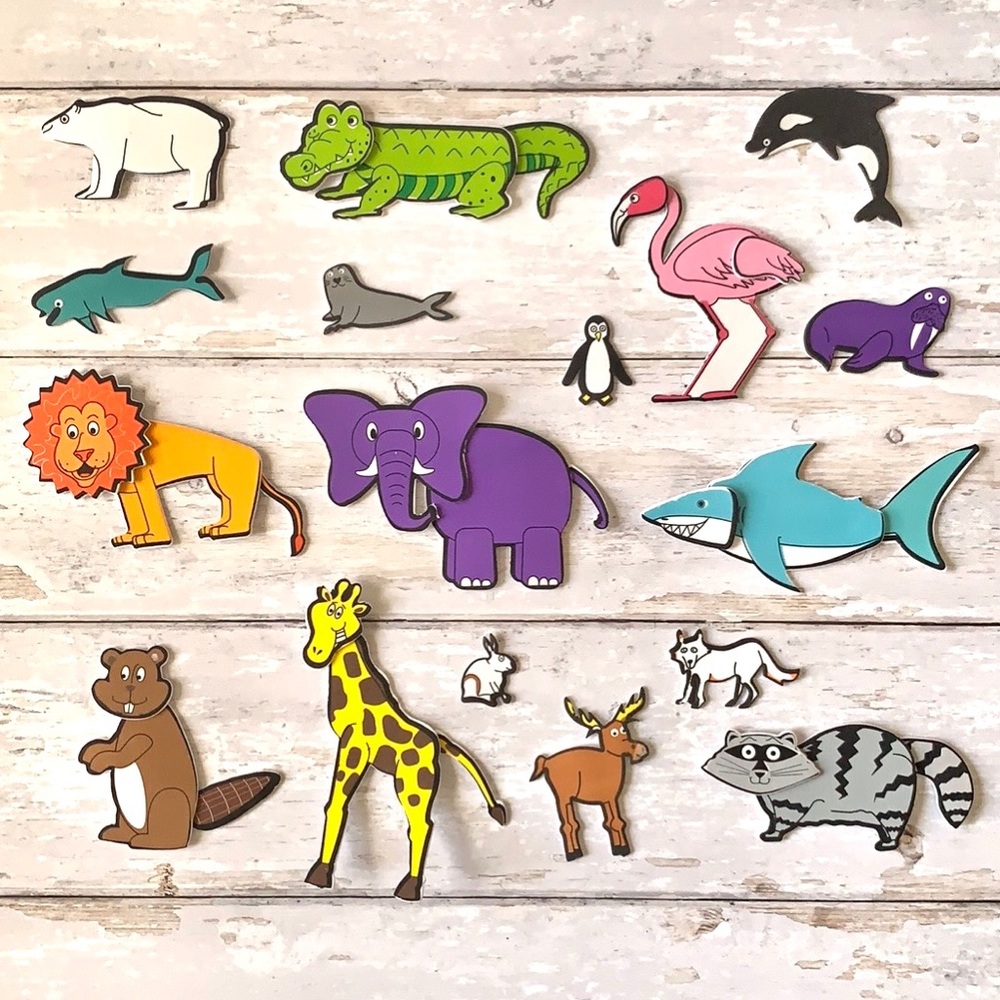 Animals Foam Pieces Craft Supplies Bundle 33pc Kids Family School Supplies NEW